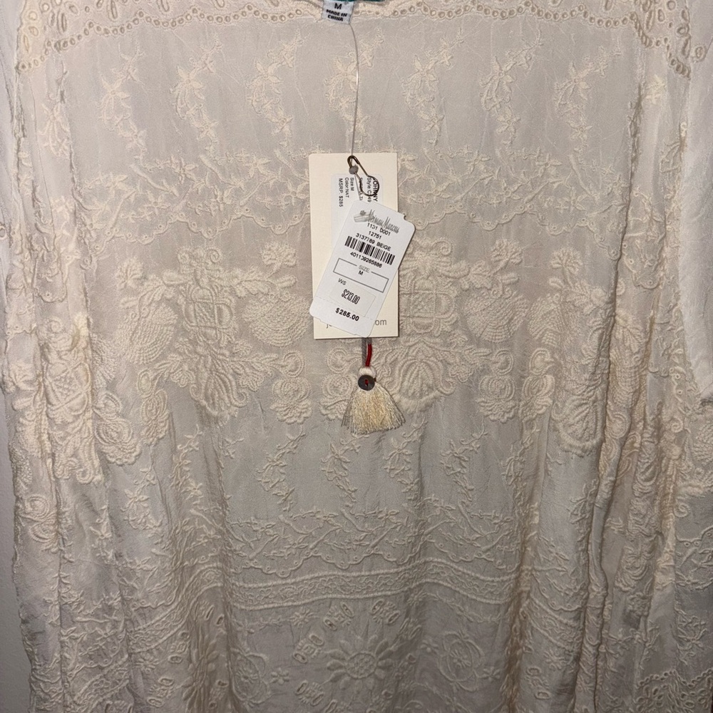 Johnny Was Ivory Lace Tunic - Picture 5 of 7